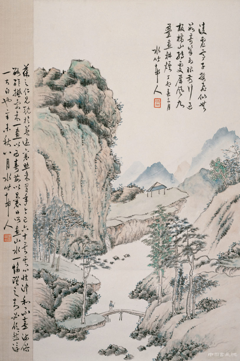 清逸靜雅 徐世昌《春山圖》