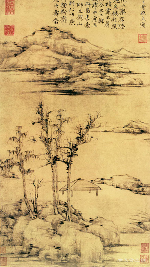 清逸靜雅 徐世昌《春山圖》