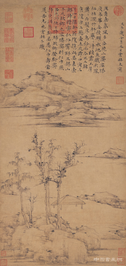 倪瓚筆下的清寂與孤傲