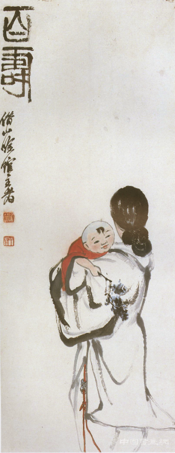 棘心夭夭 母氏劬勞：齊白石《柏壽》