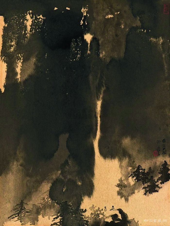 淺聊張大千潑墨潑彩山水藝術價值和收藏行情