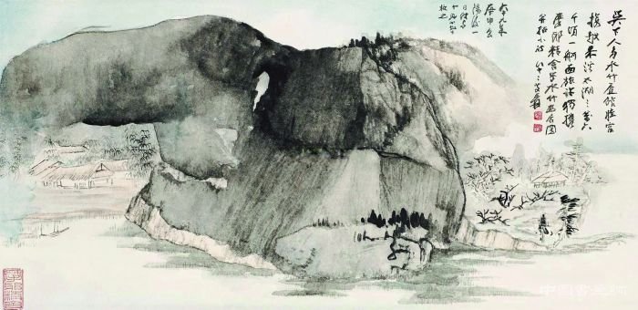 淺聊張大千潑墨潑彩山水藝術價值和收藏行情