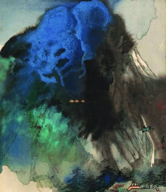 <b>淺聊張大千潑墨潑彩山水藝術價值和收藏行情</b>