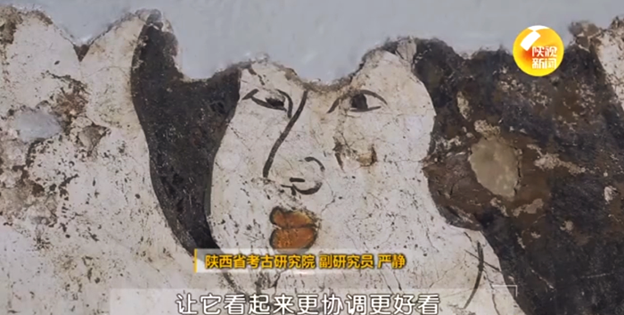 唐高祖李淵重孫墓道壁畫部分修復完