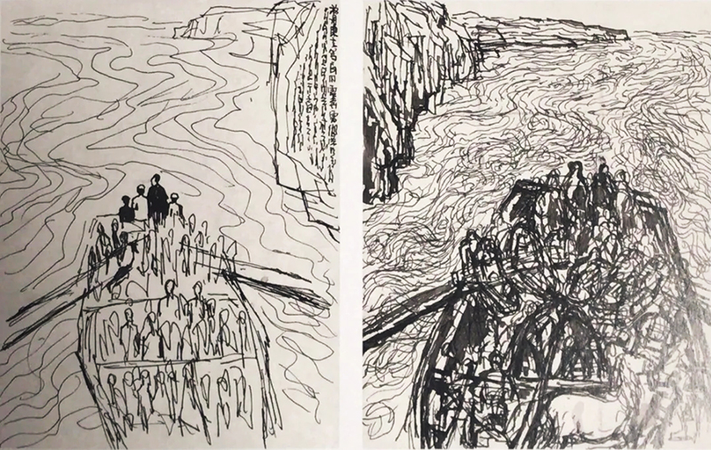 石魯巔峰之作《東渡》定稿現(xiàn)身華藝國(guó)際(北京)首拍