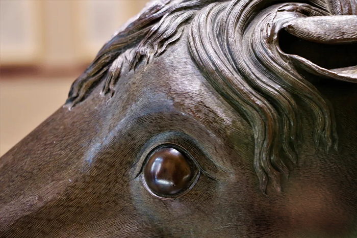 海外漂泊160年馬首銅像回歸圓明園于正覺寺展出