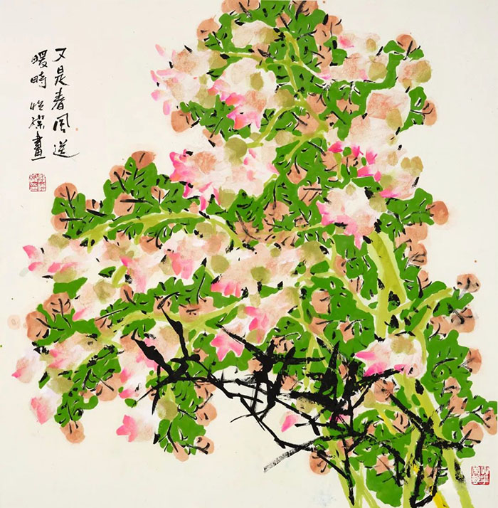 百花齊奏交響樂 爛漫芬芳?xì)廛幇海汗鶎Q的花鳥畫藝術(shù)