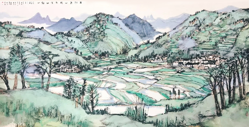 《青山不老綠水長流》（草圖）