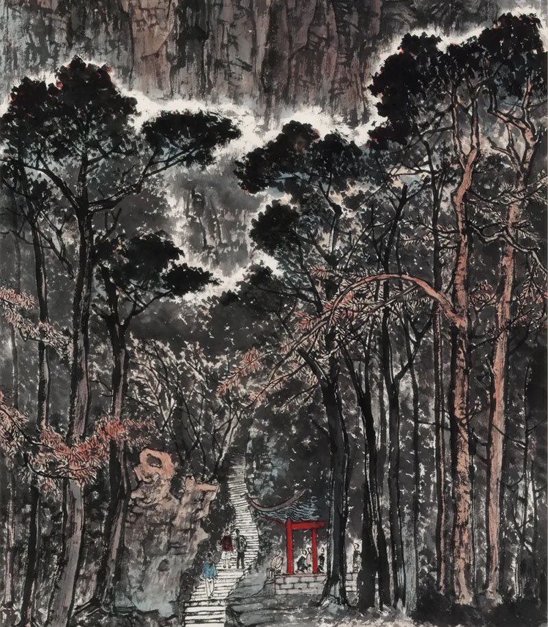 一輪紅日出東方:李可染《泰山日出》