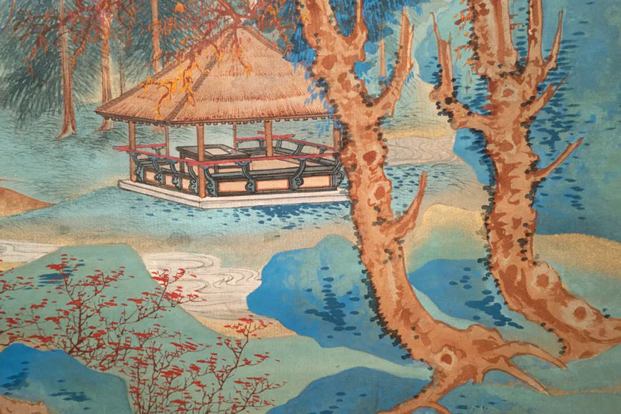 隔江望澄碧 天地與同流:張大千《仿北宋王希孟千里江山圖》