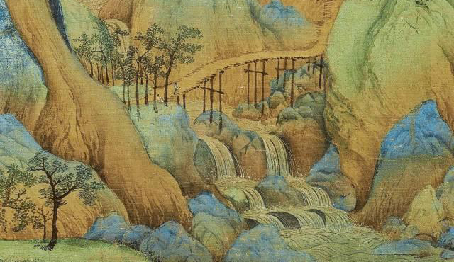 隔江望澄碧 天地與同流:張大千《仿北宋王希孟千里江山圖》