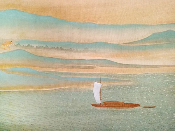 隔江望澄碧 天地與同流：張大千《仿北宋王希孟