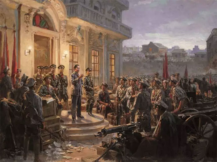  向中國(guó)軍人致敬！隨軍事題材美術(shù)作品走進(jìn)用生命和激情譜寫的壯麗篇章