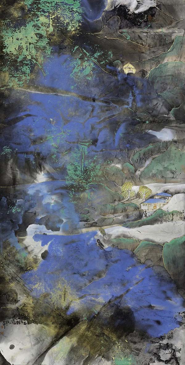 第五屆中國潑彩畫雙年展揭幕