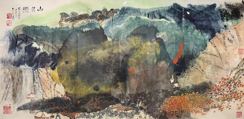 第五屆中國潑彩畫雙年展揭幕