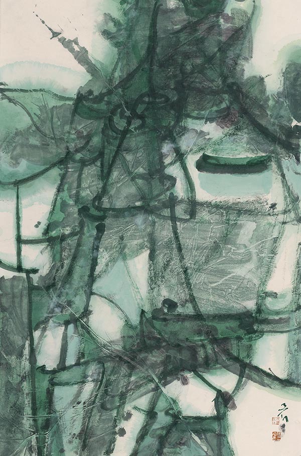 第五屆中國潑彩畫雙年展揭幕