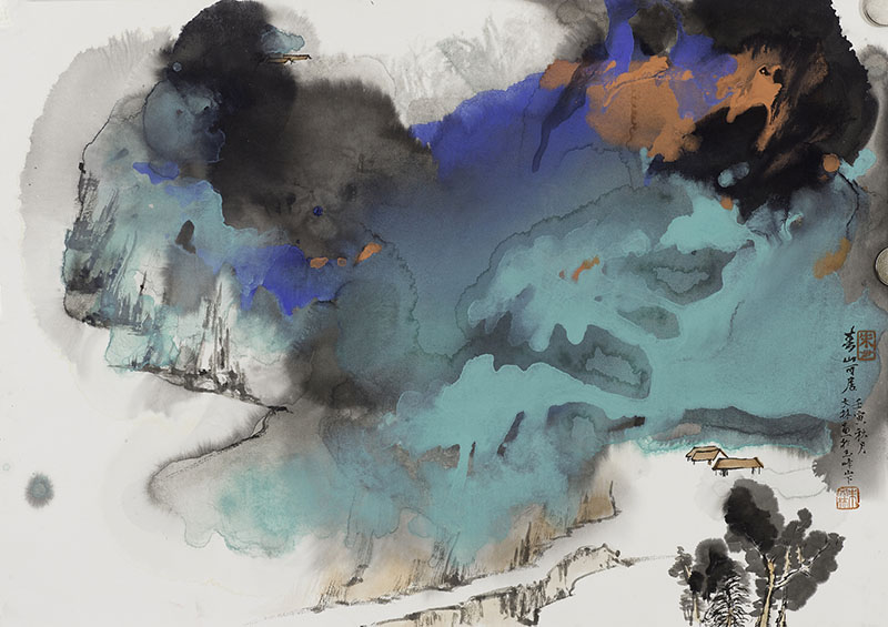 第五屆中國潑彩畫雙年展揭幕