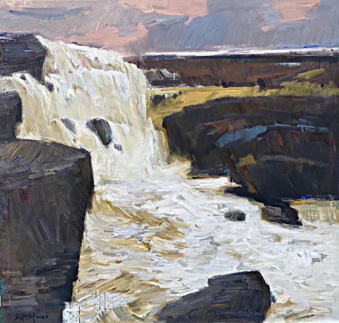 天下黃河:中國百名油畫家主題作品展全國巡展第三站在天津亮相