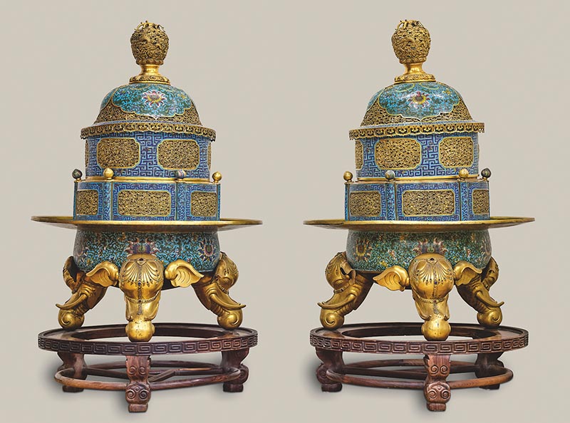 張宗憲向上海博物館捐贈銅胎掐絲琺瑯器32套共46件