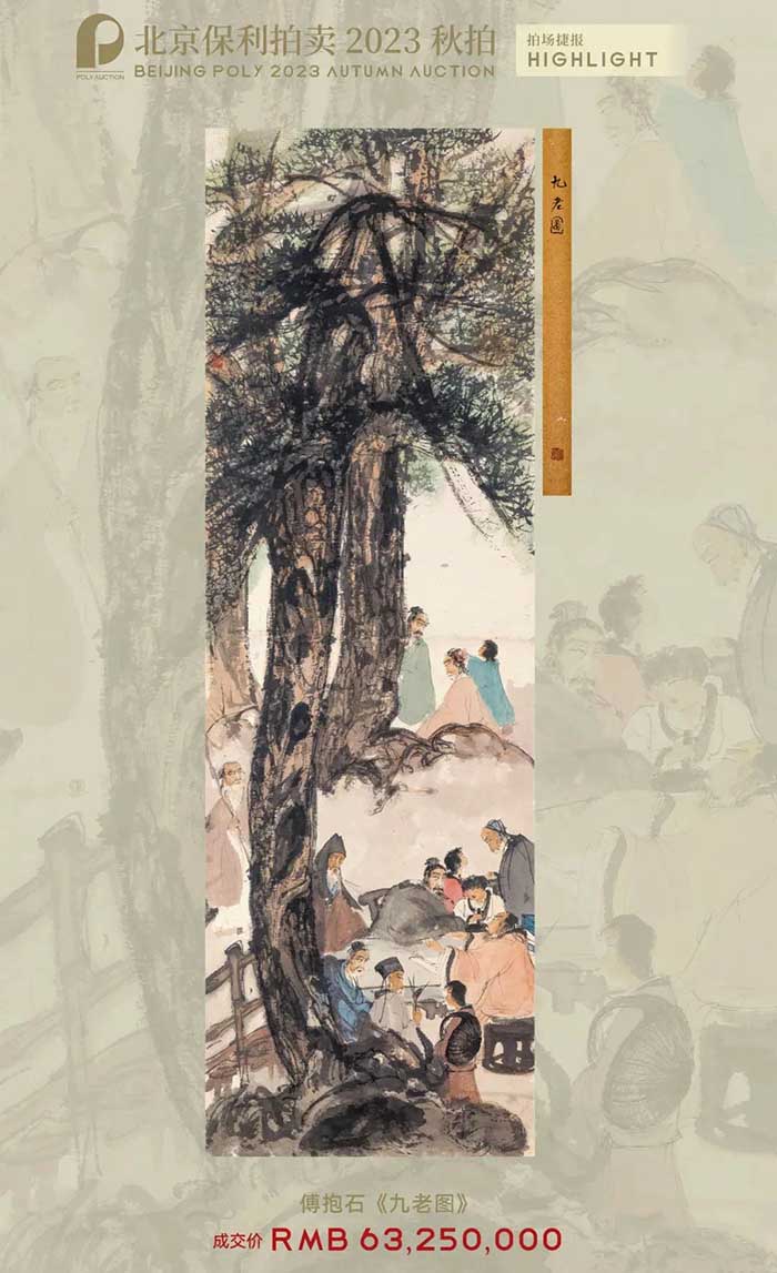 北京保利2023年秋拍總成交額9.82億元 超千萬元成交拍品15件